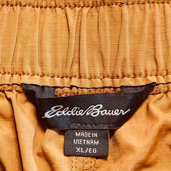Eddie Bauer Men's Brown Ripstop Tech Short Size XL Adjustable Belt UPF 50 NWT - Picture 6 of 11